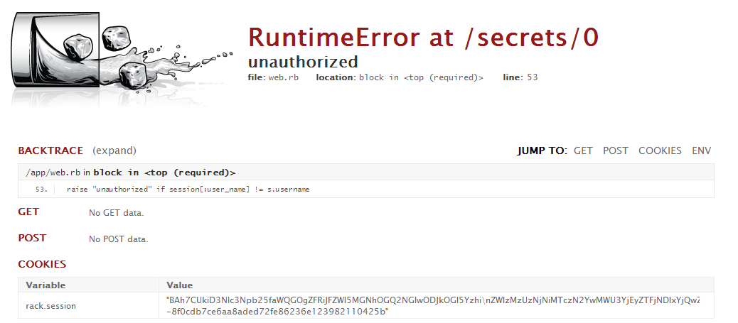 runtime error